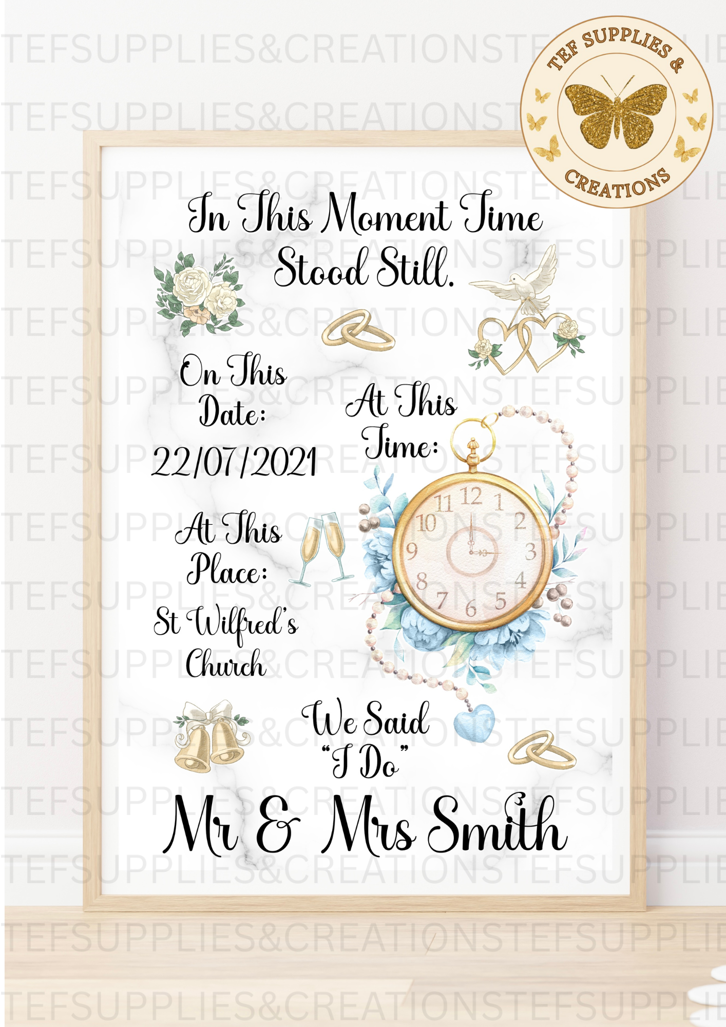 In this moment Wedding print
