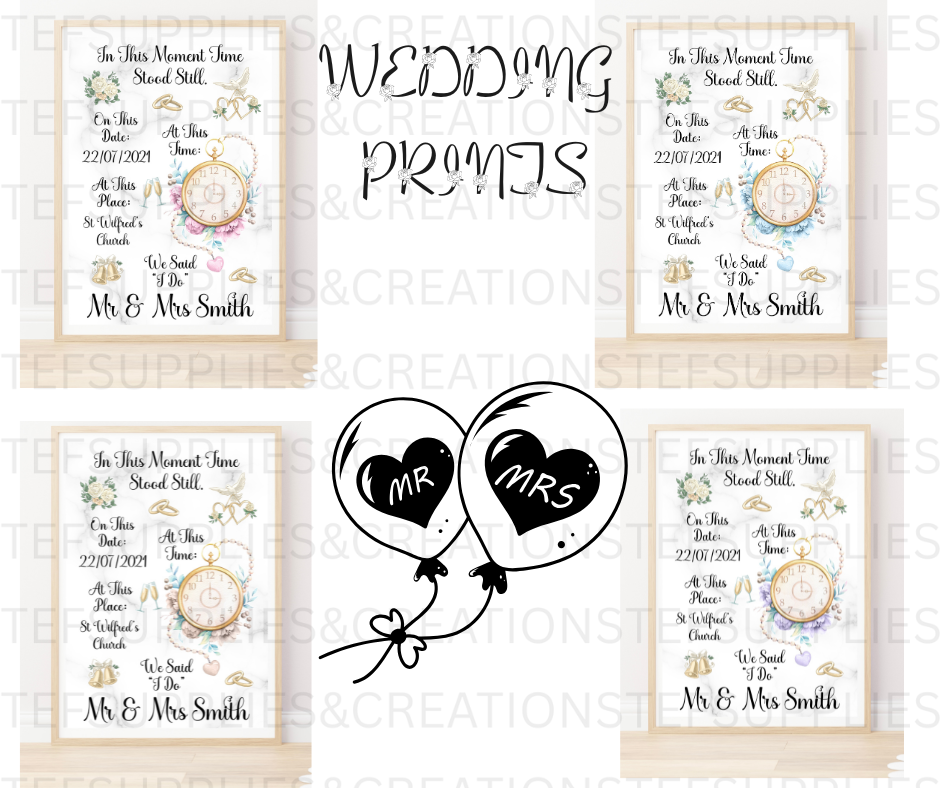 In this moment Wedding print