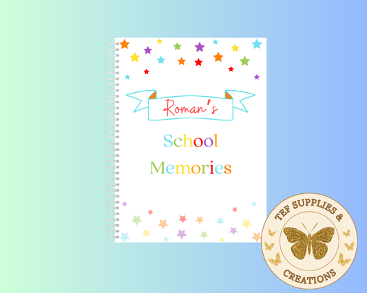 Personalised A5 school Memories Book
