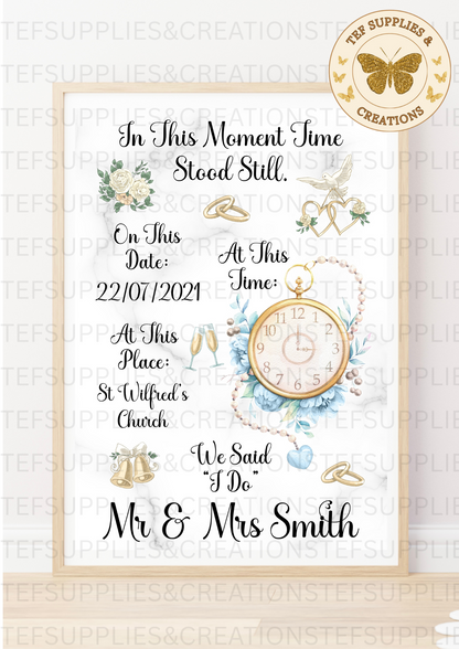 In this moment Wedding print