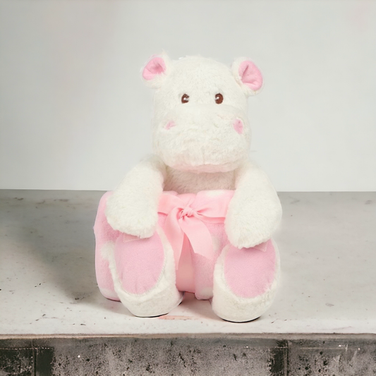 Sublimation Soft Toy Hippo - Pink