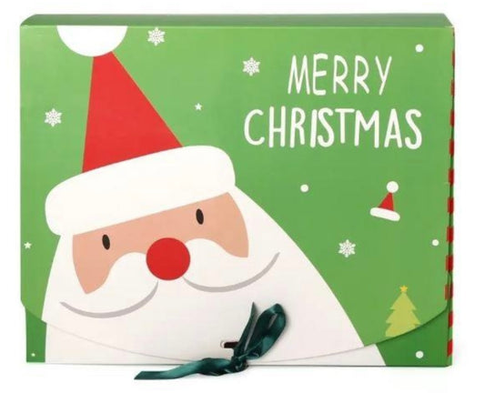 Santa Green Gift Box 31cm X 25cm X 8cm
