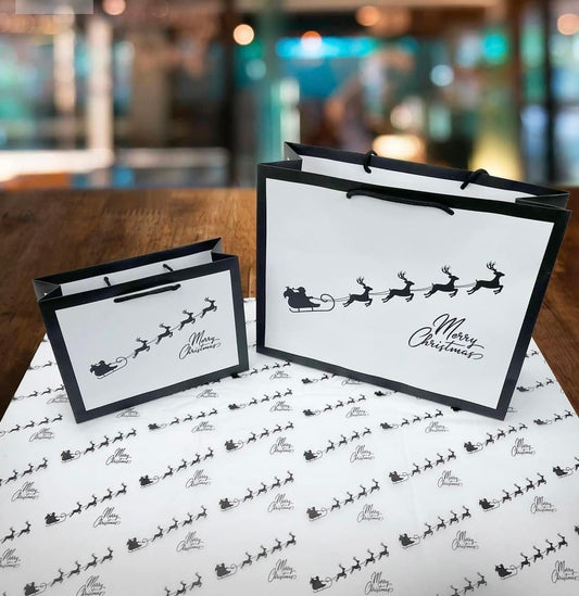 Luxury Santa's sleigh tissue paper x10
